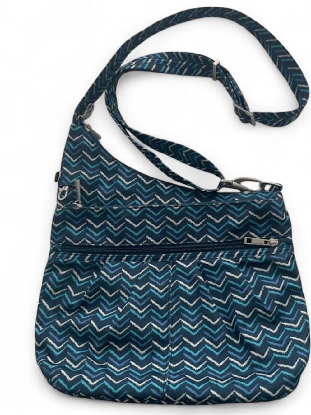 Travelon Anti-Theft Crossbody Bag Blue Chevron | Travel Bag
